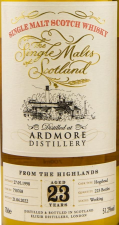Ardmore 1998-2022 23 Years The Single Malts of Scotland 51.2%