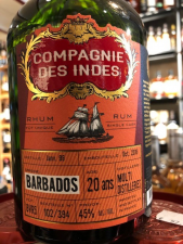 Compagnie des Indes barbados 20 Ans Multi Distilleries 45%