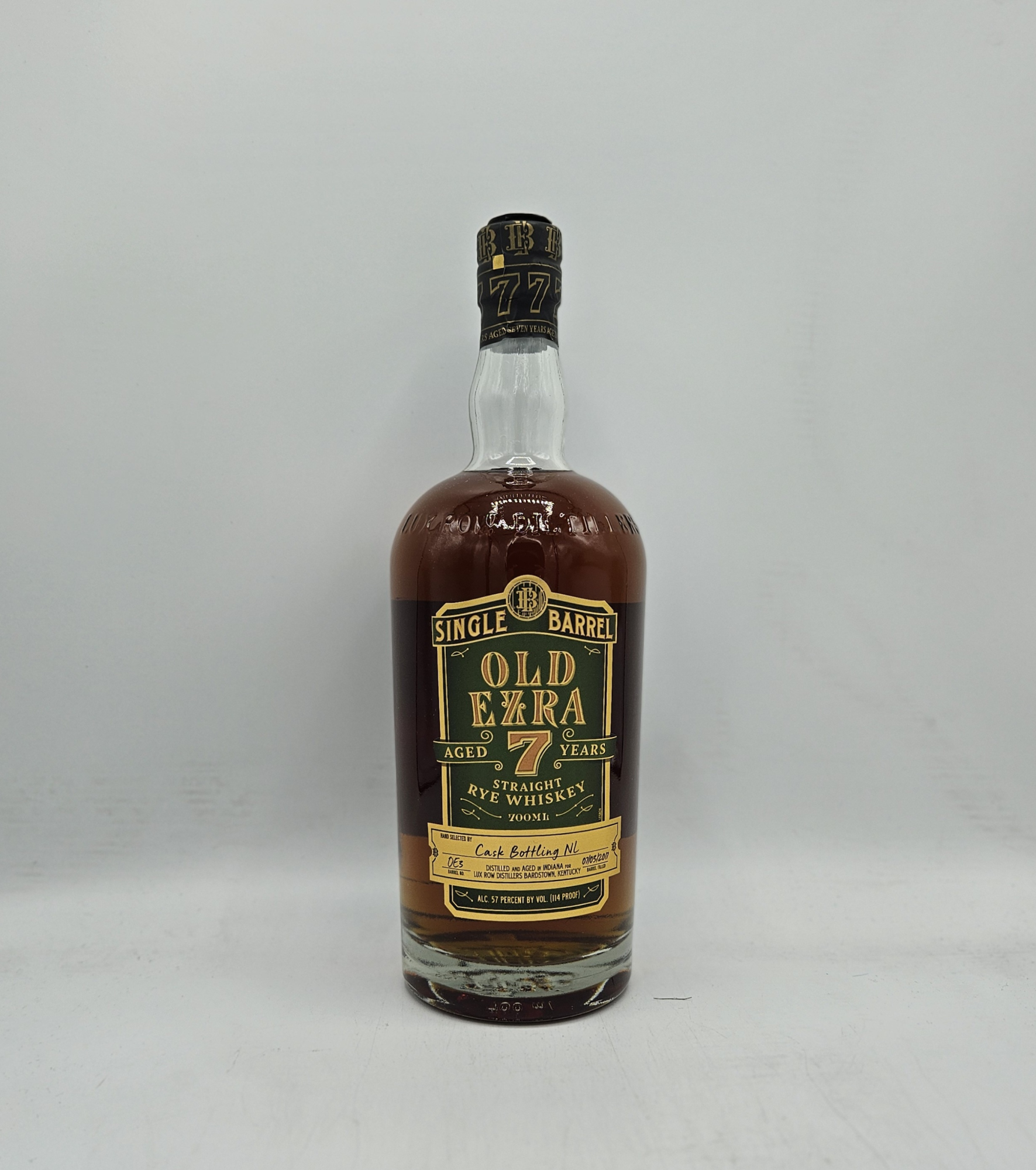 Old Ezra Rye Cask Bottling For The Netherlands 7 Years 57%