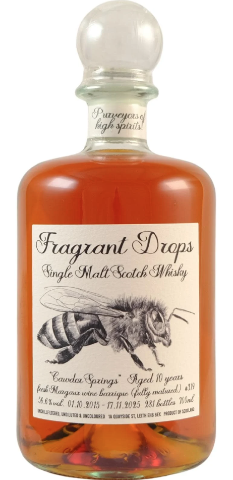 Fragrant Drops Cawdor Spring (Royal Brackla) 10 Years Chateau Margaux Barrique 56,6%