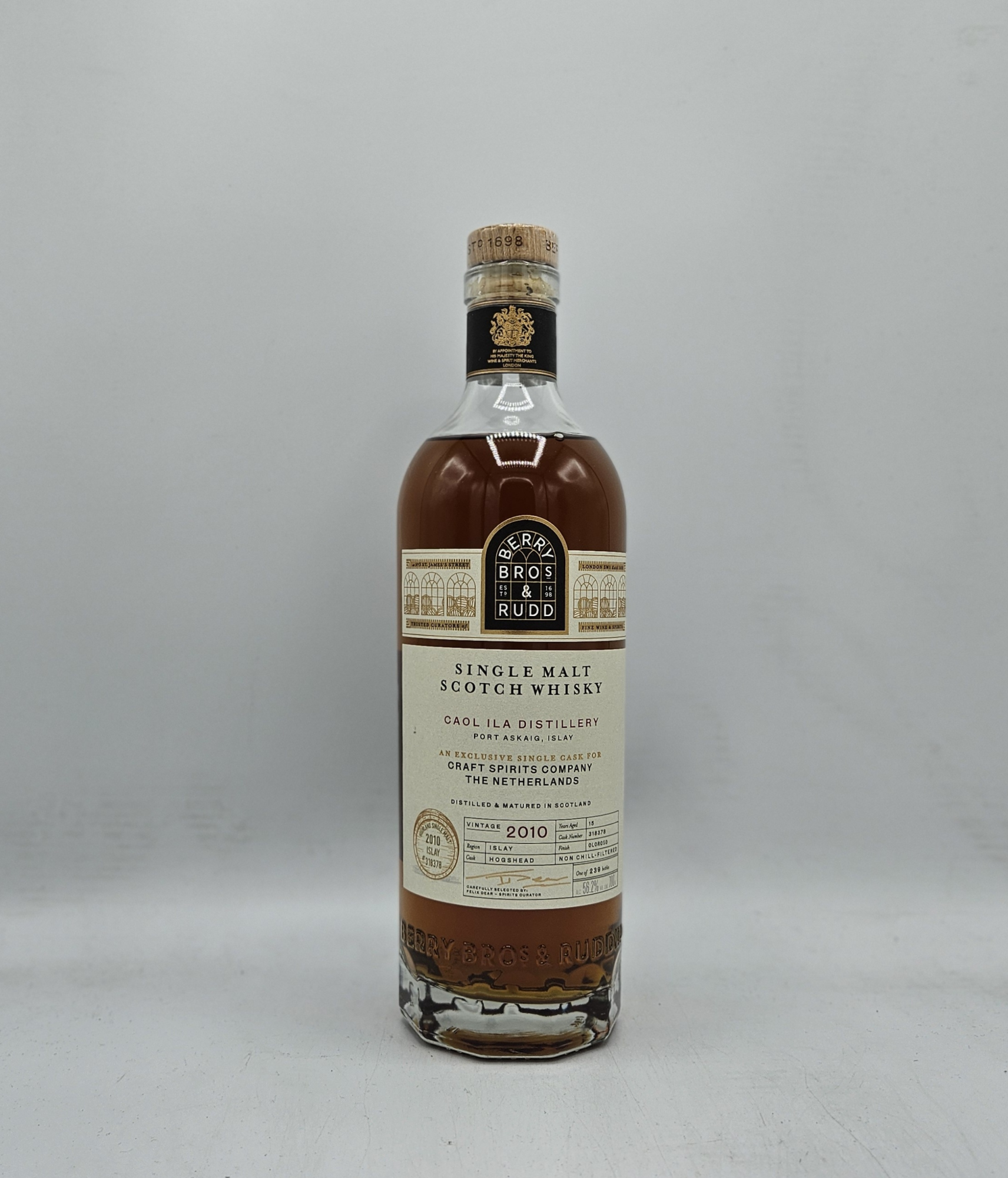 Berry Bros & Rudd Caol Ila 15 Years Bottled Craft Spirits Netherlands Oloroso Finish 56,2%