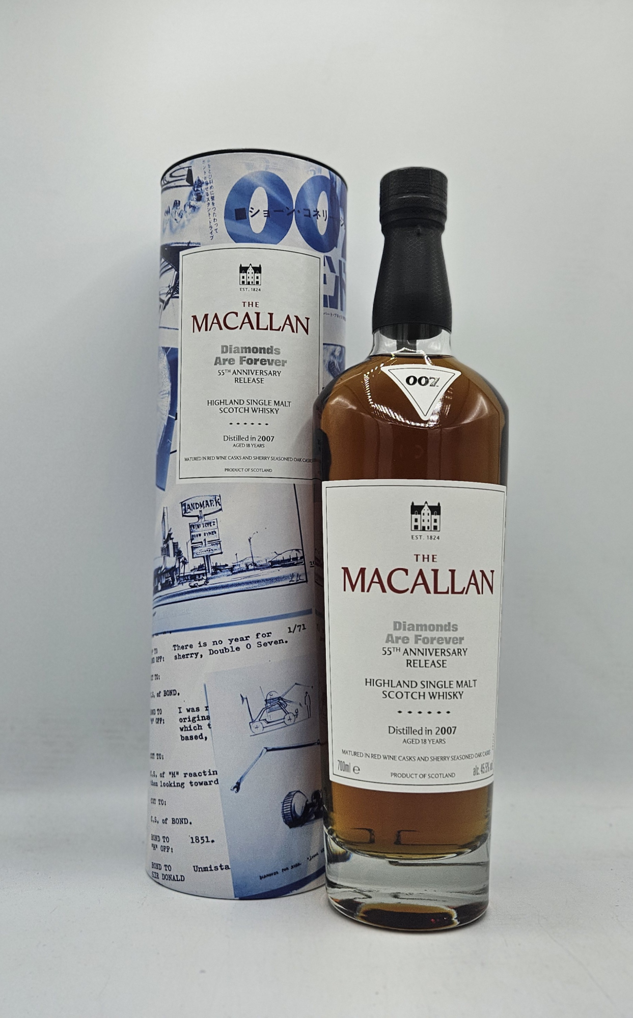 The Macallan 007 Diamonds Are Forever 18 Years Red Wine & Sherry Cask 45,5%