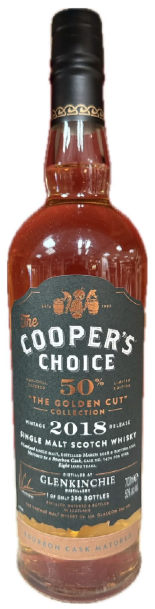 Coopers Choice Golden Cut Glenkinchie 8 Years Bourbon Cask 50%