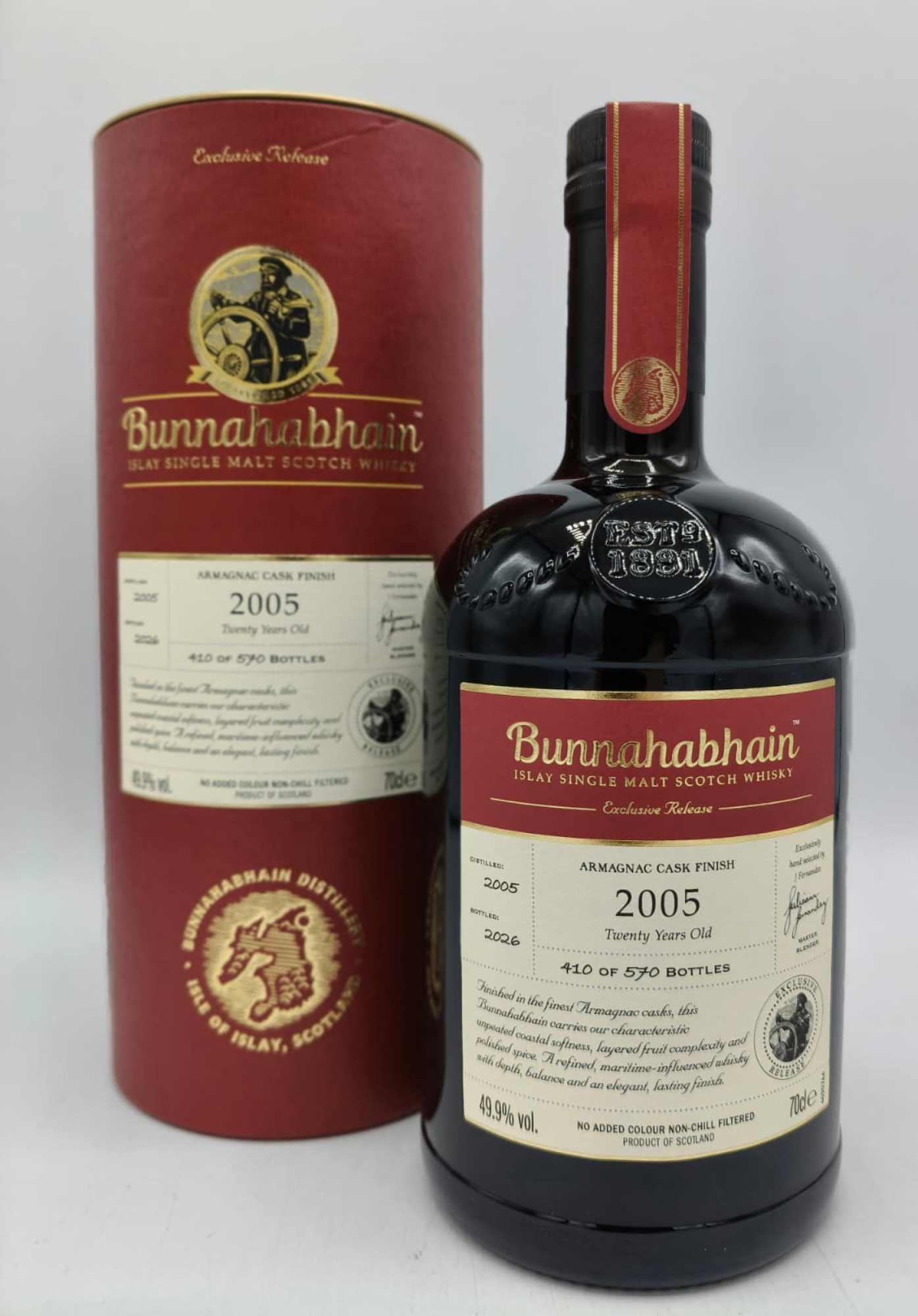 Bunnahabhain 20 Years Armagnac Finish 49,9% (1 of 570 Bottles)