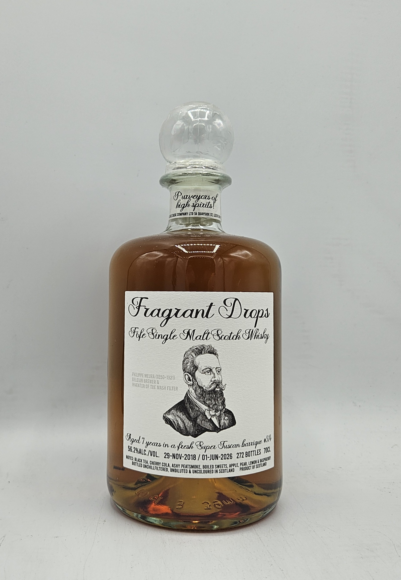 Fragrant Drops Finglassie 7 Years First Fill Ornellaia Cask (Spanish Red Wine) 56,2%