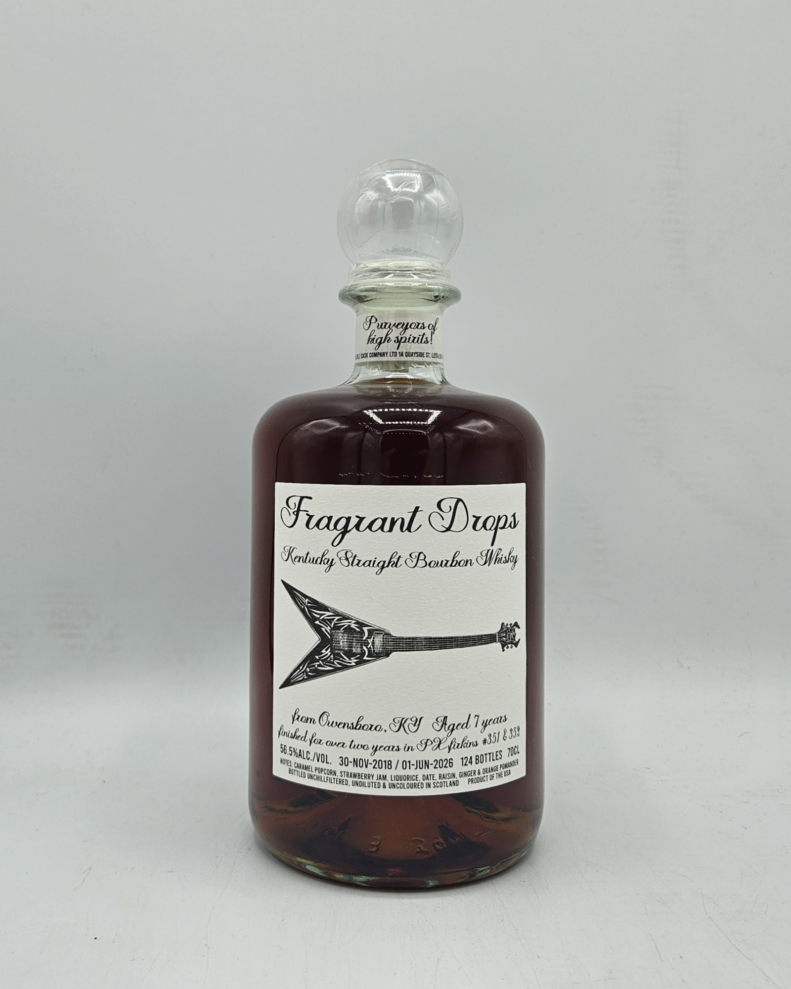 Fragrant Drops Kentucky Bourbon 7 Years Two-year Finish in PX Sherry Firkins 56,5%