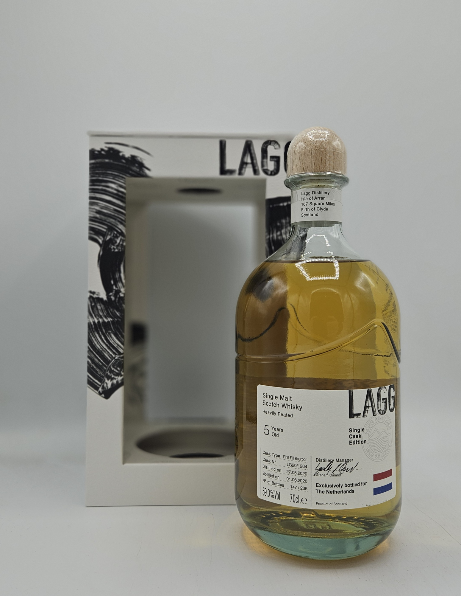 Lagg 5 Years Single Cask Netherlands First Fill Bourbon Barrel 59%